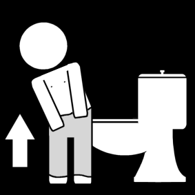 toilet: get dressed
